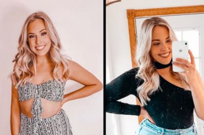 Дівчина до та після