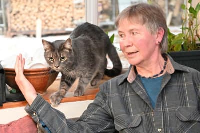 Жінка з котом