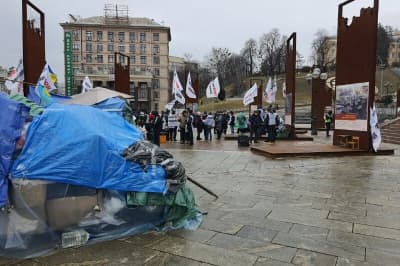 Протест ФЛП на Майдане