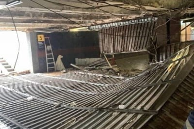 В подземном переходе под Майданом Незалежности обвалился потолок
