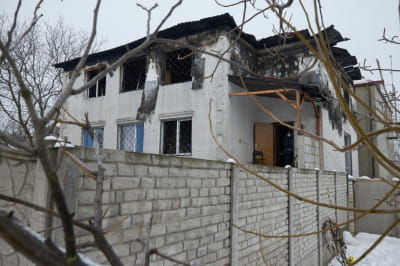 Пожежа в будинку для літніх людей у Харкові