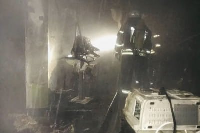 Пожар в больнице Запорожья