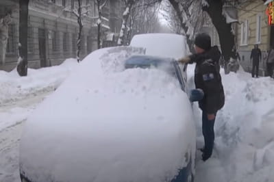 Снігопад на Львівщині