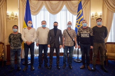 Зеленский и моряки