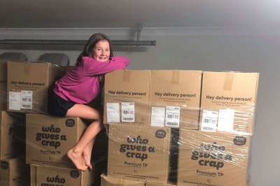 Туалетная бумага на сумму более $3 тыс 