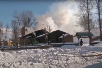 Пожежа в парку "Муромець" 