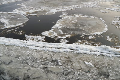 Лед на водоеме