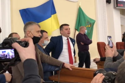 "ЕС" заблокировала антигосударственное выступление одиозного депутата из фракции ОПЗЖ Андрея Лесика