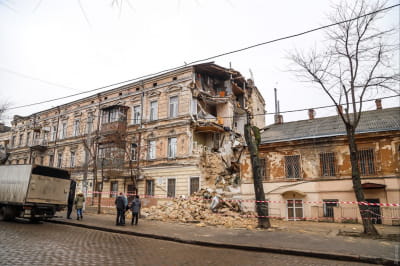 Обвал дома в Одессе