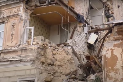 Обвал будинку в Одесі