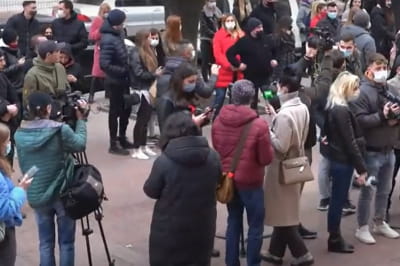 Митинг рестораторов на Буковине