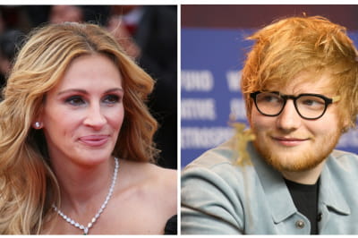 Джулия Роберт и Эд Ширан