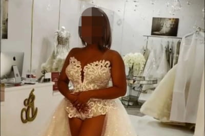 Відверта сукня нареченої