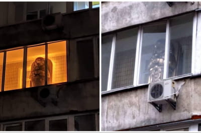 Скульптура "давньоєгипетського бога"