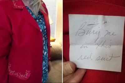 Червоний піджак із секонд-хенду 