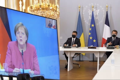 Меркель, Макрон и Зеленский