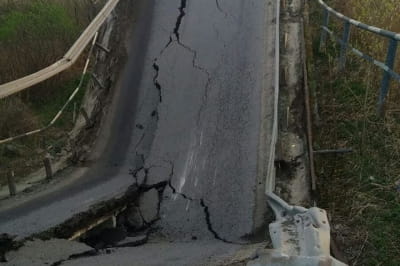 обвал мосту в селі Гайок