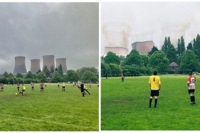 Перерваний футбольний матч через контрольований вибух на території історичної ТЕЦ Раглі