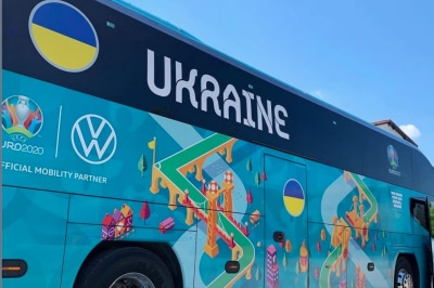 Автобус сборной Украины