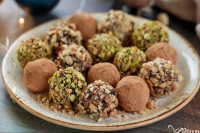 трюфелі з фініків, цукерки