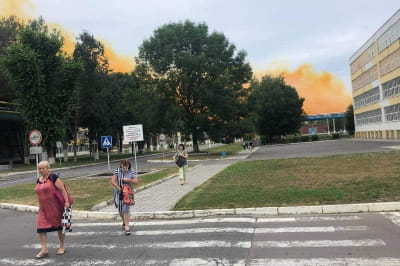 Облако химикатов на "РивнеАзот"