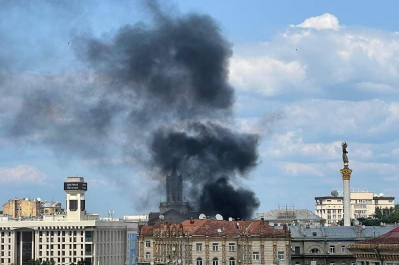 Пожежа у центрі Києва