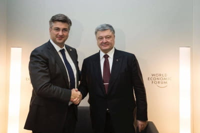 Андрей Пленкович и Петр Порошенко