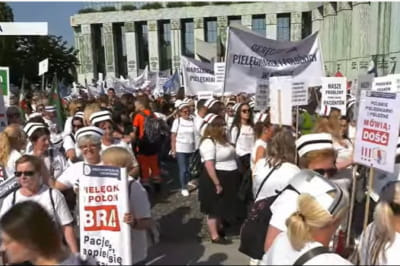 протест врачей в Польше