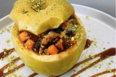 Запечені яблука з гарбузом