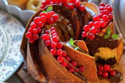 Гарбузово-шоколадний кекс