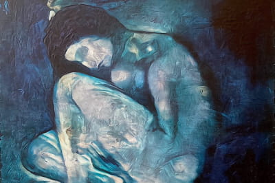 Приховане зображення голої жінки під картиною Пікассо