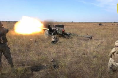 Військові навчання артилеристів ЗСУ