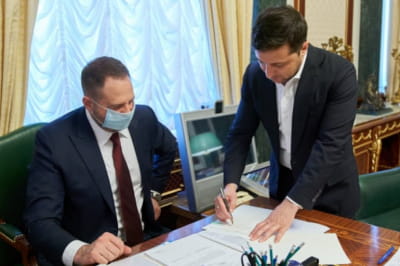 Володимир Зеленський та Андрій Єрмак