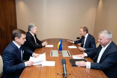 Петр Порошенко и Дональд Туск