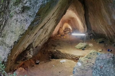 Розкопки у печері Арма Вейрана 