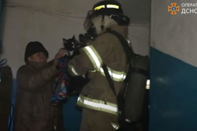 Эвакуация в многоэтажке в Днепре