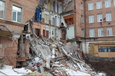 Обвал будівлі у Харкові