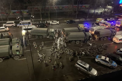 Протесты в Алматы