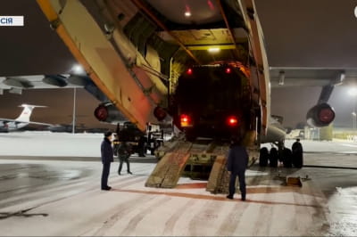 Российские военные в Казахстане