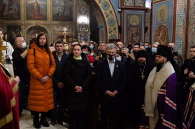 Порошенко в Михайловском златоверхом
