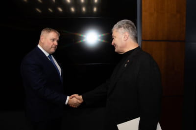 Петр Порошенко и Риго Террас