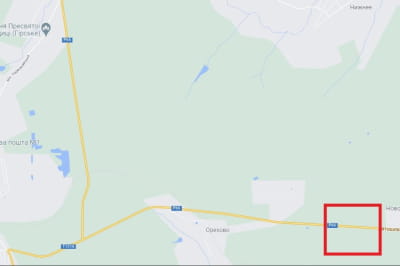 Обстріляна ділянка дороги