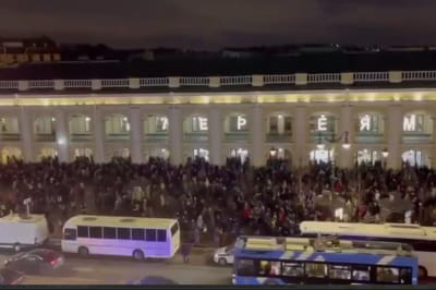 Протест проти війни у Санкт-Петербурзі