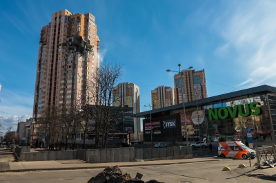 Киев, последствия обстрелов