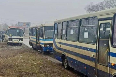 Евакуація цивільних в Ізюмі