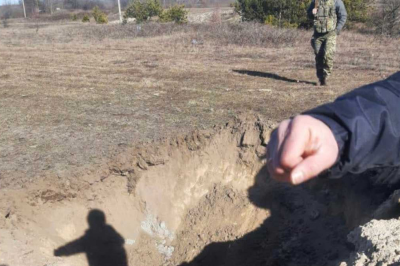 Сліди атаки за кількасот метрів до кордону з Білоруссю