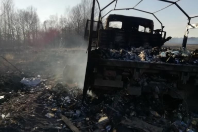 Знищені російські КамАЗи