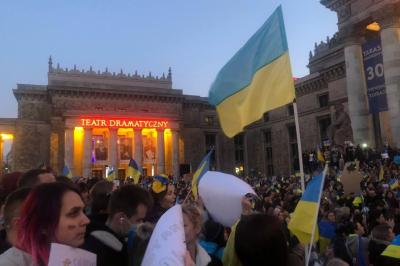 Мітинг у Варшаві на підтримку України, 25.03.2022