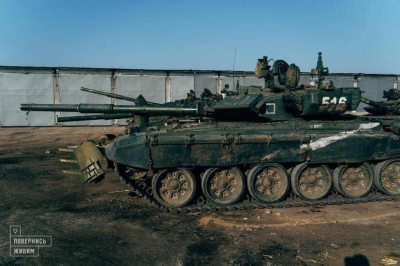 Підбитий російський танк
