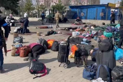 Обстріл залізничного вокзалу у Краматорську